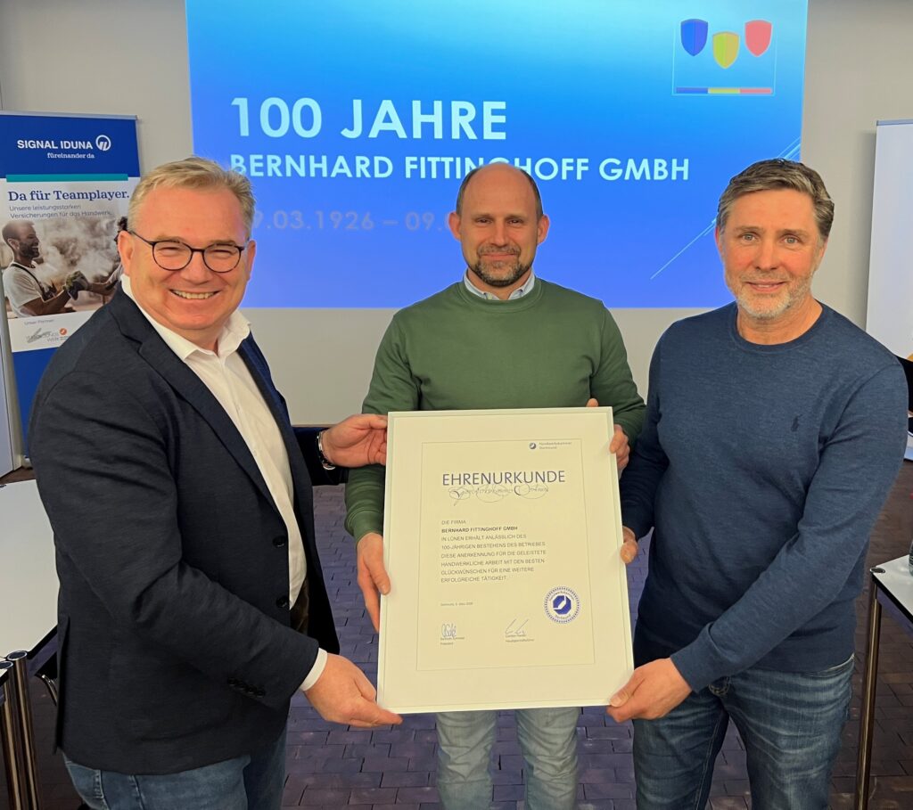 100 Jahre Bernhard Fittinghoff GmbH – Tradition im Malerhandwerk